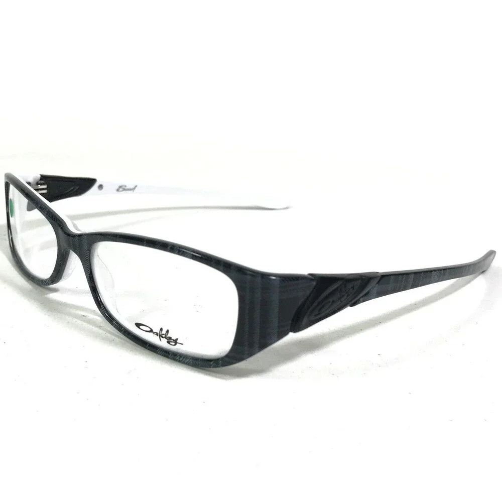 Oakley Eyeglasses Frames Scarf OX1035-0152 Black Plaid Gray White 52-15-135